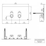 CEA Hydroplate Przycisk podwójny do spłuczki Viega Satin Stainless Steel PLA15S