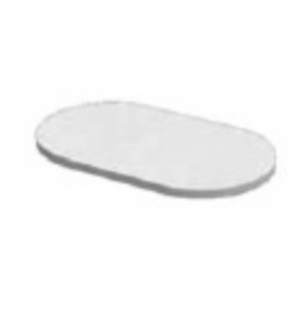 Cielo Karim Płyta ceramiczna pod umywalkę, owalna Biały AMPILO