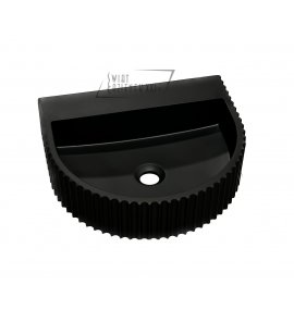Galatea Design Ladu Umywalka stawiana na blat 46,5x40 cm black matt/czarny mat GDMYN314MB