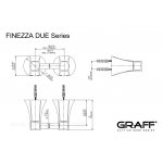 Graff Finezza Due Wieszak na ręcznik ścienny 768 mm Chrom E-9609