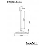 Graff Finezza Uno Deszczownica na ramieniu sufitowym Ø 228 mm Chrom E-8375