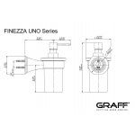 Graff Finezza Uno Dozownik do mydła z uchwytem ściennym Chrom E-9503