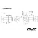 Graff Terra Zawór odcinający podtynkowy - element zewnętrzny Chrom E-8097-C17E1-T