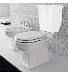 Hidra Ellade Miska WC stojąca bez deski i spłuczki z poziomym odpływem Biały D13.001