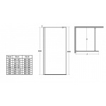 Ideal Standard Synergy Panel typu Wetroom 76 cm L6221EO