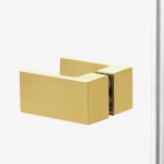 New Trendy Avexa Gold Kabina prysznicowa prawa 80x100x200 cm Złoty szczotkowany EXK-1735
