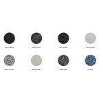  Relax Design Shell Series Umywalka stawiana 60x40 z korkiem black glossy/black quartz SHELLSERIESLX05GLOSSYBLACKQUARTZ