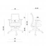 Unique Anggun Fotel biurowy ergonomiczny Czarny 1198-B