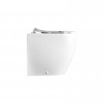 Axa Glomp Miska stojąca 36,5x51 cm i deska WC wolnoopadająca Biały połysk 0201401+319101