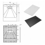 Besco Vexo Brodzik prostokątny UltraSlim 100x80 biały BV-100-80-P