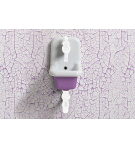 Bleu Provence True Colors Umywalka wisząca 26x35 white+purple TCL26C