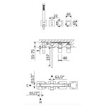 Bruma Adamastor Bateria wannowo-natryskowa podtynkowa z zestawem prysznicowym Pure White 3014701PW