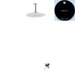 Bruma Breeze Zestaw natryskowy Ø 250 mm podtynkowy z ramieniem sufitowym Night Sky 1685611NS