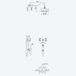 Bruma Imperial Bateria natryskowa podtynkowa z deszczownicą Ø 200 mm ścienną i słuchawką prysznicową Chrom 1173601CR