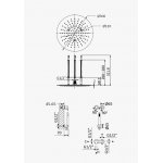 Bruma Leaf Bateria natryskowa podtynkowy z deszczownicą sufitową Ø 300 mm Chrom 1673728CR