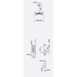 Bruma Linea Zestaw natryskowy 300 mm Podtynkowy z ramieniem sufitowym Chrom 1825661CR