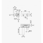 Bruma Lusa Bateria umywalkowa podtynkowa 230 mm Morning Mist 1019621MM