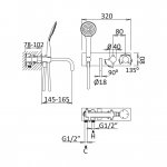 Bruma Lusitano Bateria wannowa termostatyczna Podtynkowa Satinox 1384601ST