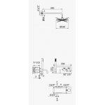 Bruma Lusitano Zestaw wannowo-natryskowy termostatyczny podtynkowy z deszczownicą Ø 250 mm ścienną Chrom 1383102CR