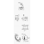 Bruma Lusitano Zestaw wannowo-natryskowy Ø 250 mm Podtynkowy termostatyczny z ramieniem sufitowym Sunrise 1383802SR