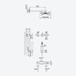 Bruma Royale Zestaw natryskowy podtynkowy z deszczownicą ścienną 250x250 mm i słuchawką prysznicową Chrom 1923102CR