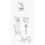 Bruma Spring Zestaw natryskowy z deszczownicą Ø 250 mm sufitową i słuchawką prysznicową Chrom 1127500CR