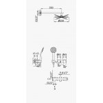 Bruma Spring Zestaw natryskowy z deszczownicą Ø 250 mm ścienną i słuchawką prysznicową Chrom 1125721CR