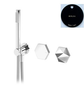 Bruma Utopia Bateria natryskowa podtynkowa 2-drożna Night Sky 1831420NS