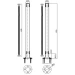 Burlington Guild Bateria wannowa ze słuchawką i wężem chrom GU422DC+GU001DC+GU002FC