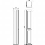 Burlington Szafka łazienkowa 300 mm Biała F3TW