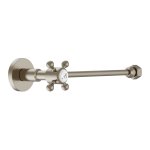 Burlington Zawór do spłuczki kompaktowej brushed nickel W25BNKL