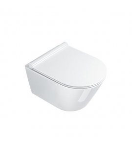 Catalano Zero Miska WC wisząca Newflush 50x35 cm z deską wolnoopadającą slim biała 1VSZ50R00+5SCSTP000