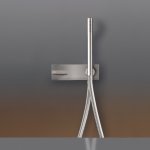 CEA BAR Bateria wannowa/prysznicowa ścienna z słuchawką i wężem element zewnętrzny Satin Stainless Steel BAR32IS