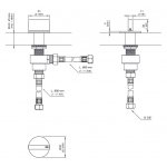 CEA BAR Mieszacz jednootworowy zimna woda Satin Stainless Steel BAR46S