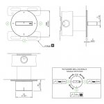 CEA BAR Przełącznik ścienny 2/3-drożny element zewnętrzny Satin Stainless Steel DEV12S