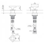 CEA Cross Mieszacz progresywny jednootworowy Satin Stainless Steel CRX39S