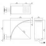 CEA Deszczownica hiperboliczna ścienna element zewnętrzny Satin Stainless Steel FRE13S