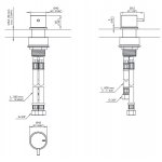 CEA Gradi Mieszacz progresywny jednootworowy Satin Stainless Steel GRA11S