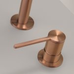 CEA Innovo Bateria umywalkowa 2-otworowa z obrotową wylewką H24,5 cm Copper Satin INV40PS