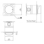 CEA Milo360 Mieszacz ścienny element zewnętrzny Satin Stainless Steel MIL145S