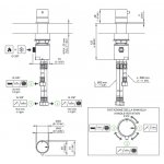 CEA Milo360 Przełącznik jednootworowy 2/3-drożny Satin Stainless Steel DEV04S