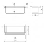 CEA Stem Półka ścienna Satin Stainless Steel STE25S