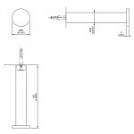 CEA Stem Uchwyt ścienny na papier toaletowy Satin Stainless Steel STE06S