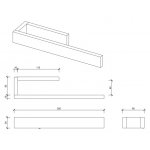 Decor Walther Contract CT HTR Wieszak na ręczniki czarny mat 0651260