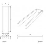 Decor Walther Contract CT HTH2 Wieszak na ręczniki czarny mat 0651160