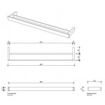 Decor Walther Contract CT HTD60 Wieszak na ręczniki chrom 0650900