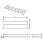 Decor Walther Contract CT KHT Wieszak na ręczniki chrom 0651400