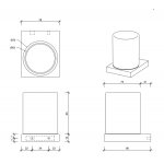 Decor Walther Contract CT WMG Szklanka na uchwycie ściennym chrom 0651800