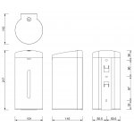 Decor Walther Contract DW 290 Dozownik mydła ścienny Matowa stal nierdzewna 0858976