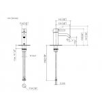 DornBracht Meta Bateria umywalkowa bez korka automatycznego czarny mat 3352266033